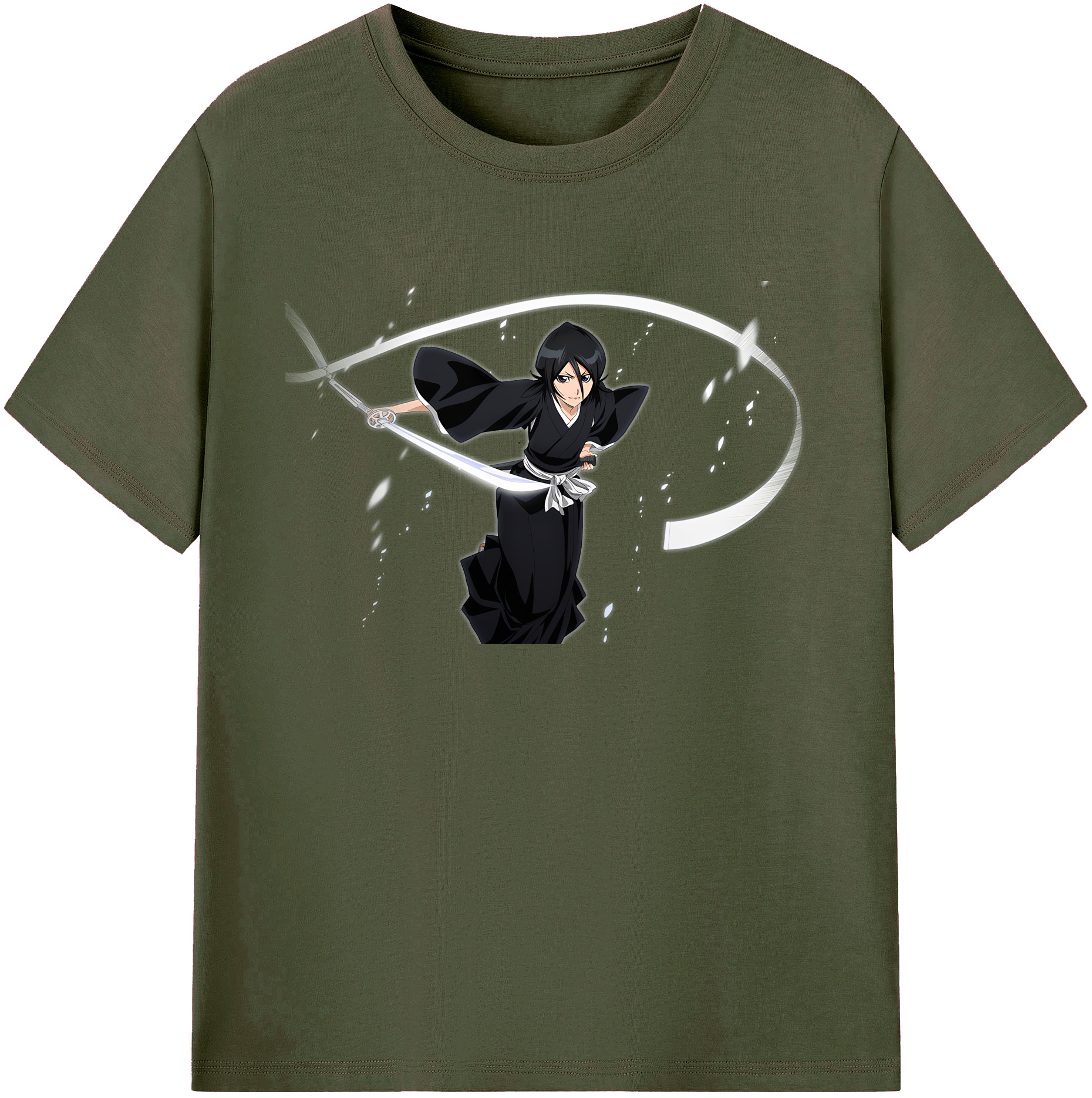 （画像用） ブリーチ 朽木ルキア BLEACH Kuchiki Rukia 綿100％ メンズ半袖Tシャツ｜肌触りやわらか＆通気性